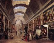 Design for the Grande Galerie in the Louvre - 休伯特·罗伯特